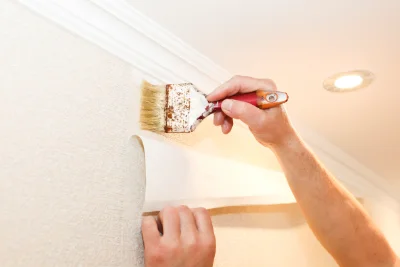 Pose de papier peint à Préaux — revêtements muraux et toiles de verre